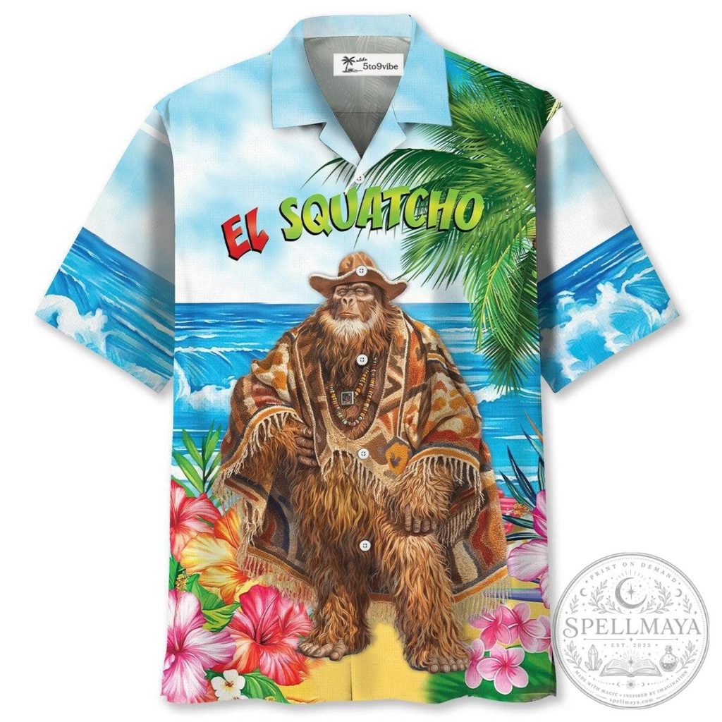 Sasquatch Poncho Beach Unisex Hawaiian Shirt For Men and Women 26 Sasquatch Poncho Beach Unisex Hawaiian Shirt For Men and Women