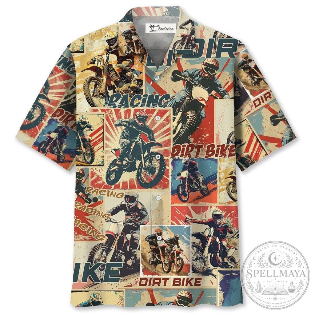 Dirt Bike Retro Magazine Unisex Hawaiian Shirt For Men and Women 11 Dirt Bike Retro Magazine Unisex Hawaiian Shirt For Men and Women