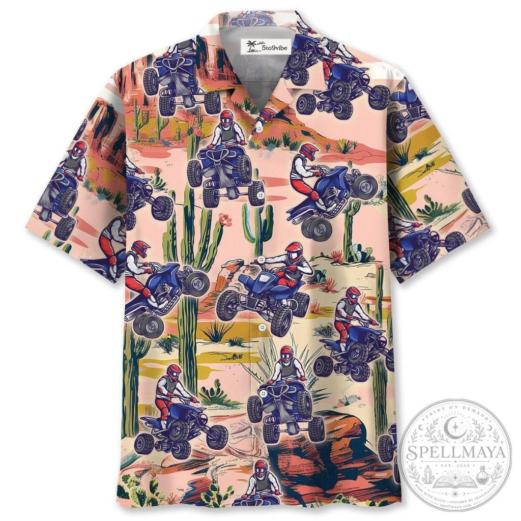 Desert ATV Motocross Off Road Unisex Hawaiian Shirt For Men and Women 30 Desert ATV Motocross Off Road Unisex Hawaiian Shirt For Men and Women