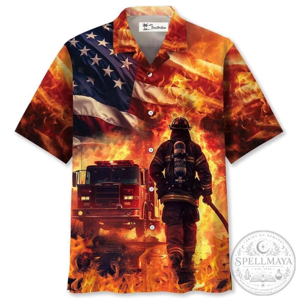 Firefighter Memories Unisex Hawaiian Shirt For Men and Women 23 Firefighter Memories Unisex Hawaiian Shirt For Men and Women