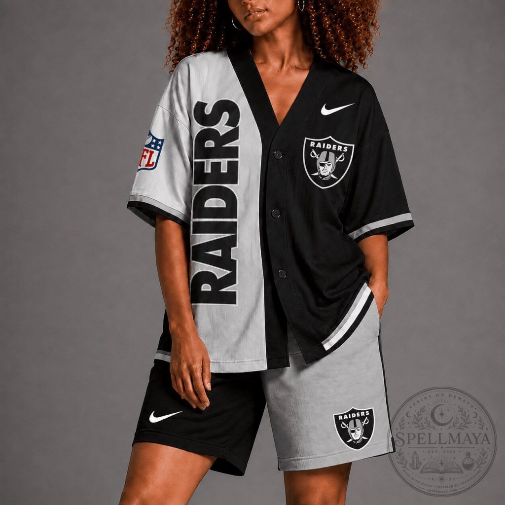 Las Vegas Raiders National Football League Two Tone Baseball Jersey 41 Las Vegas Raiders National Football League Two Tone Baseball Jersey