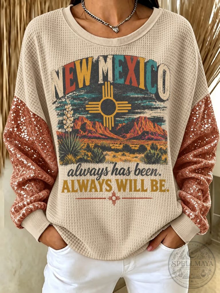 Chicago Bears | Premium NFL Kickoff Weekend 3D Shirt NTH1 17 New Mexico Always Has Been Always Will Be Sequin Sleeve Sweatshirt