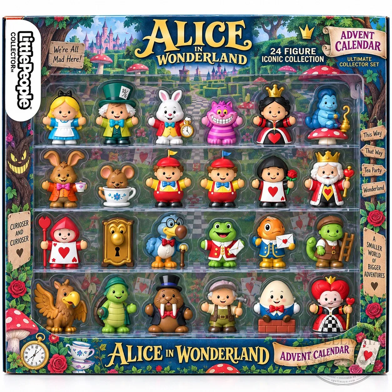Little People Collector Alice in Wonderland 24 Figure Iconic Collection Advent Calendar
