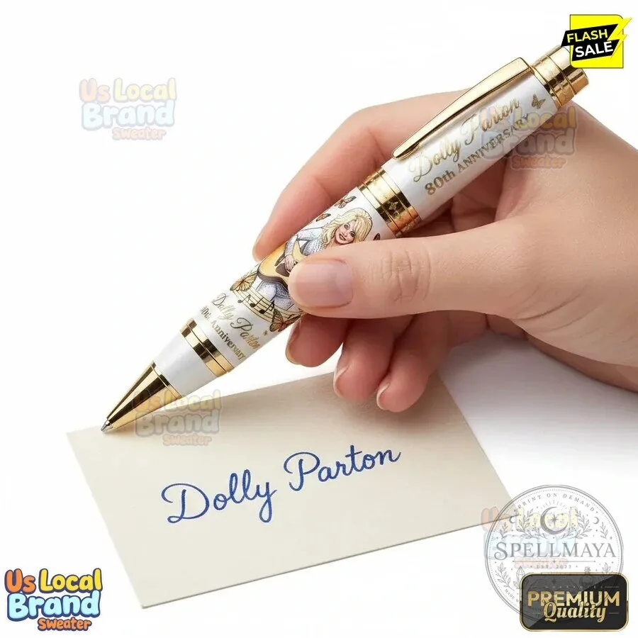 Dolly Parton 80th Anniversary Commemorative Gold Rollerball Pen 1 Dolly Parton 80th Anniversary Commemorative Gold Rollerball Pen