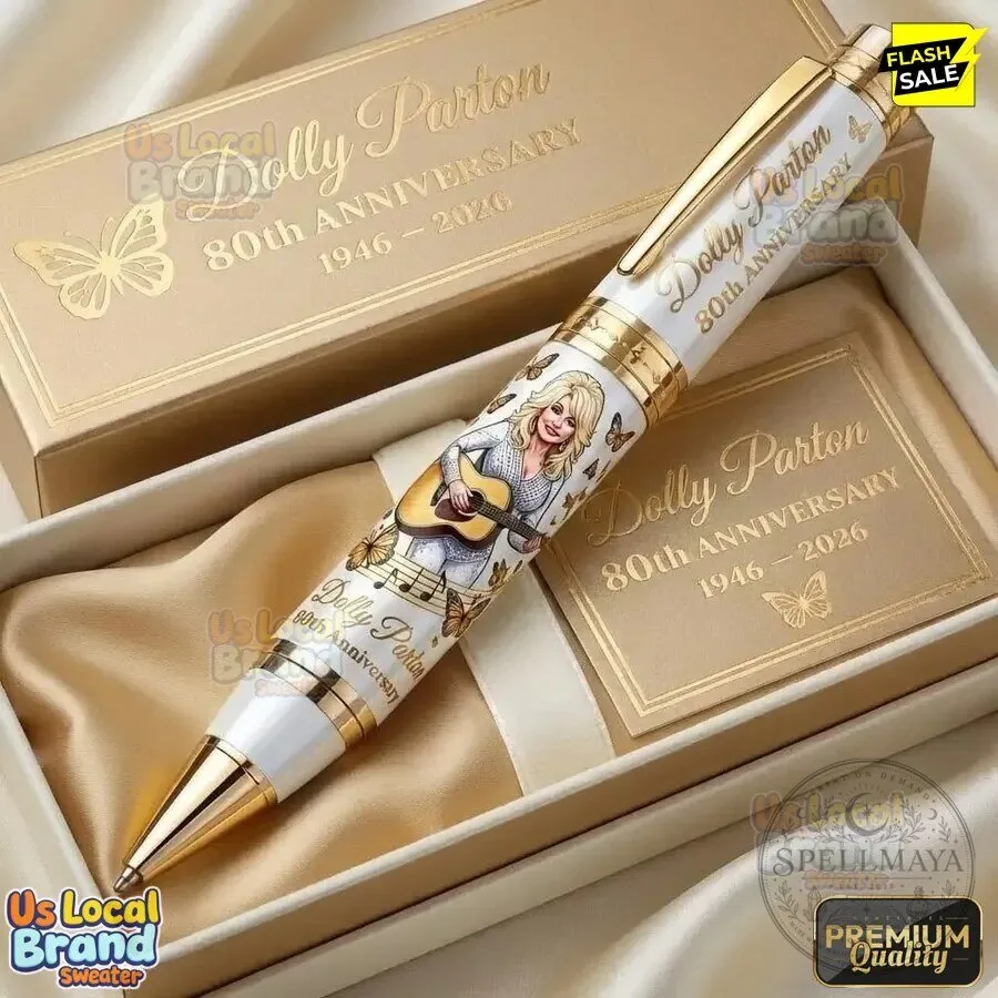 Dolly Parton 80th Anniversary Commemorative Gold Rollerball Pen 7 Dolly Parton 80th Anniversary Commemorative Gold Rollerball Pen