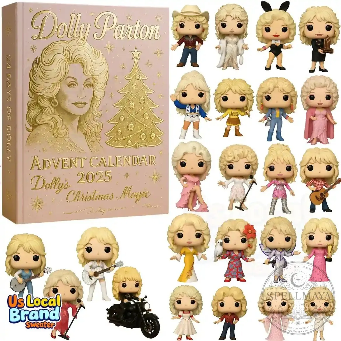 Dolly Parton Christmas Magic 2025 Advent Calendar with 24 Collectible Gifts
