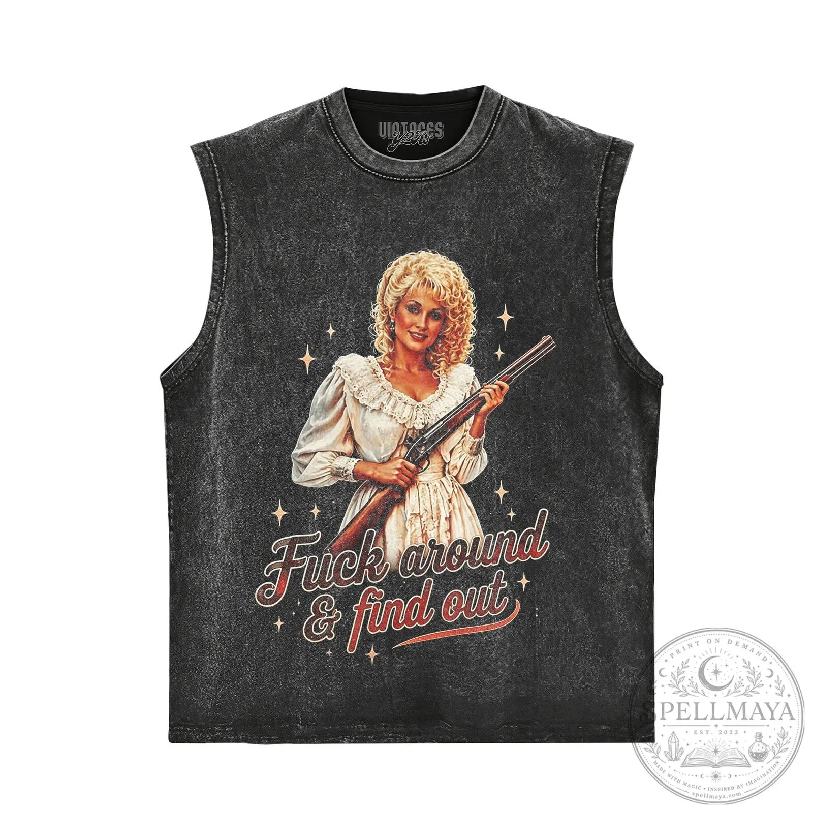 Dolly Parton Country Music Star with Shotgun Graphic Black T-Shirt 13 Dolly Parton Country Music Star with Shotgun Graphic Black T-Shirt