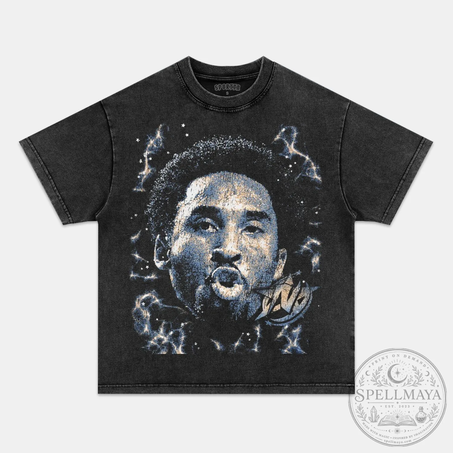 Kobe Bryant Vintage Style Black Mamba Graphic T-Shirt