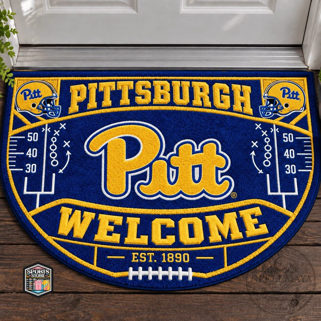 Pittsburgh Panthers Football Welcome Home Doormat 2 Pittsburgh Panthers Football Welcome Home Doormat