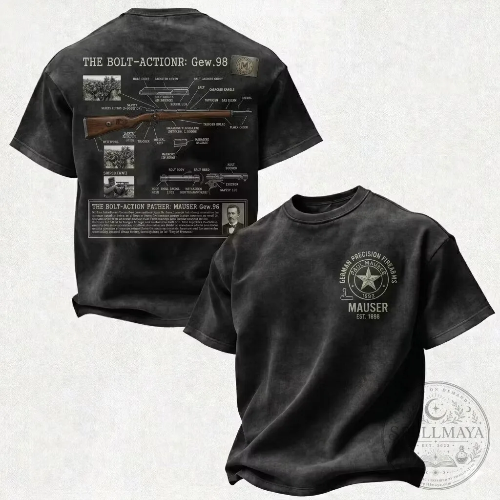 “Gewehr 98” Printed Unisex Washed T-Shirt