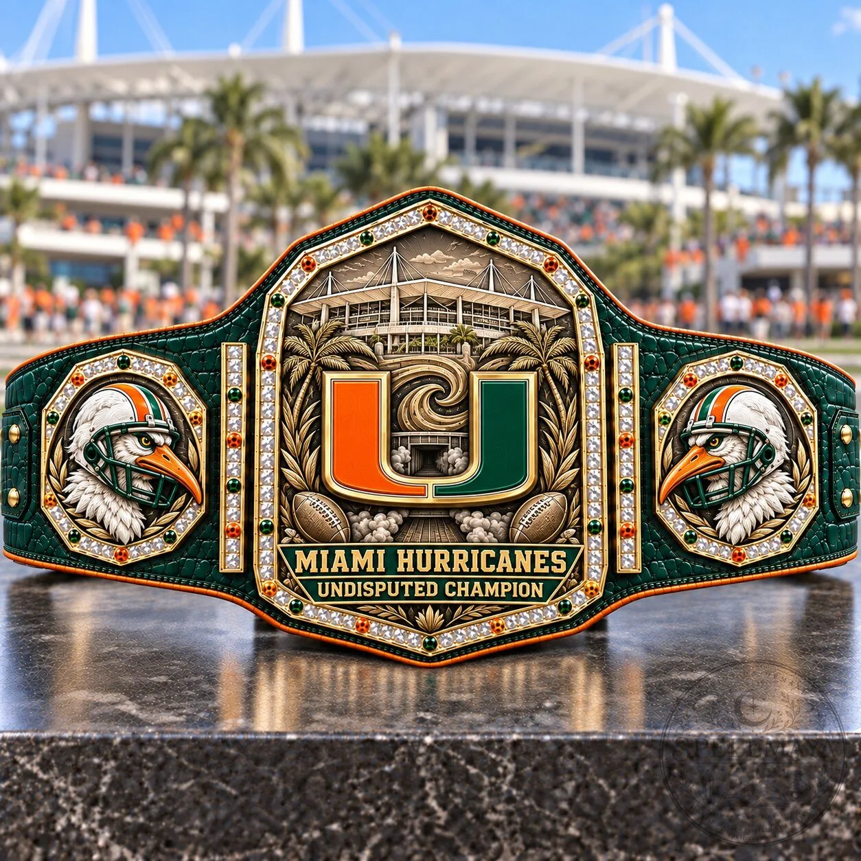 Miami Hurricanes Undisputed Champion Legacy Championship Belt
