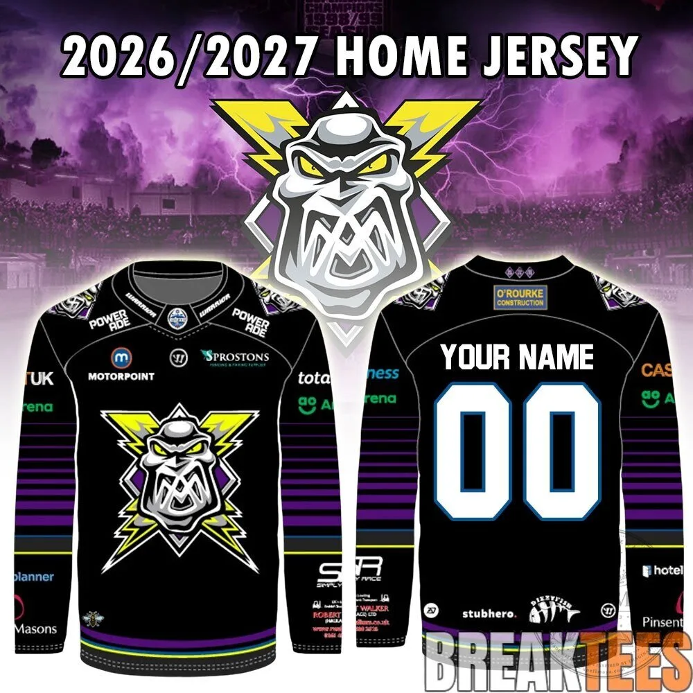 Personalized Home Hockey Jersey for Manchester Storm 2026-2027 Season