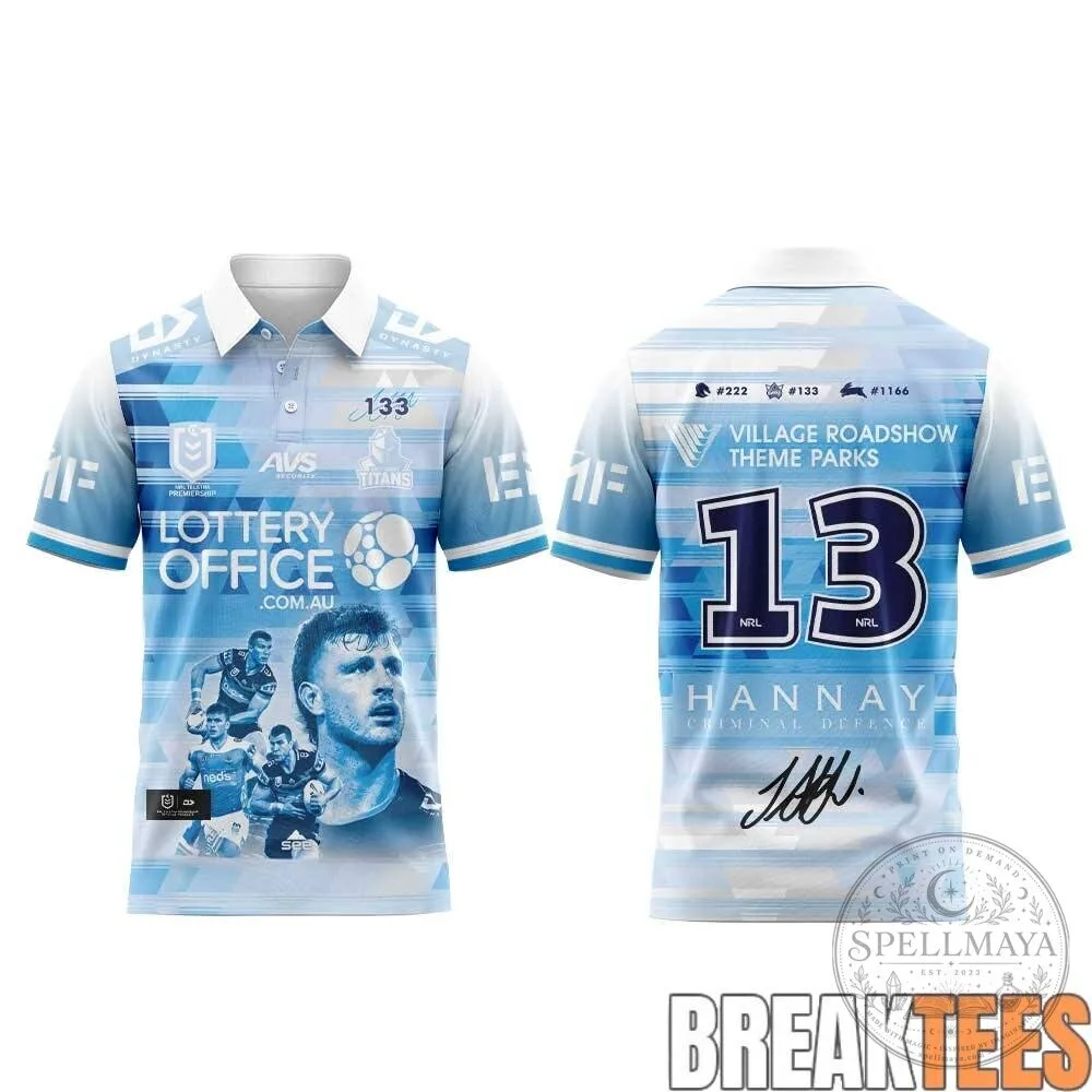 Gold Coast Titans Jai Arrow Rugby League Polo Shirt 17 Gold Coast Titans Jai Arrow Rugby League Polo Shirt