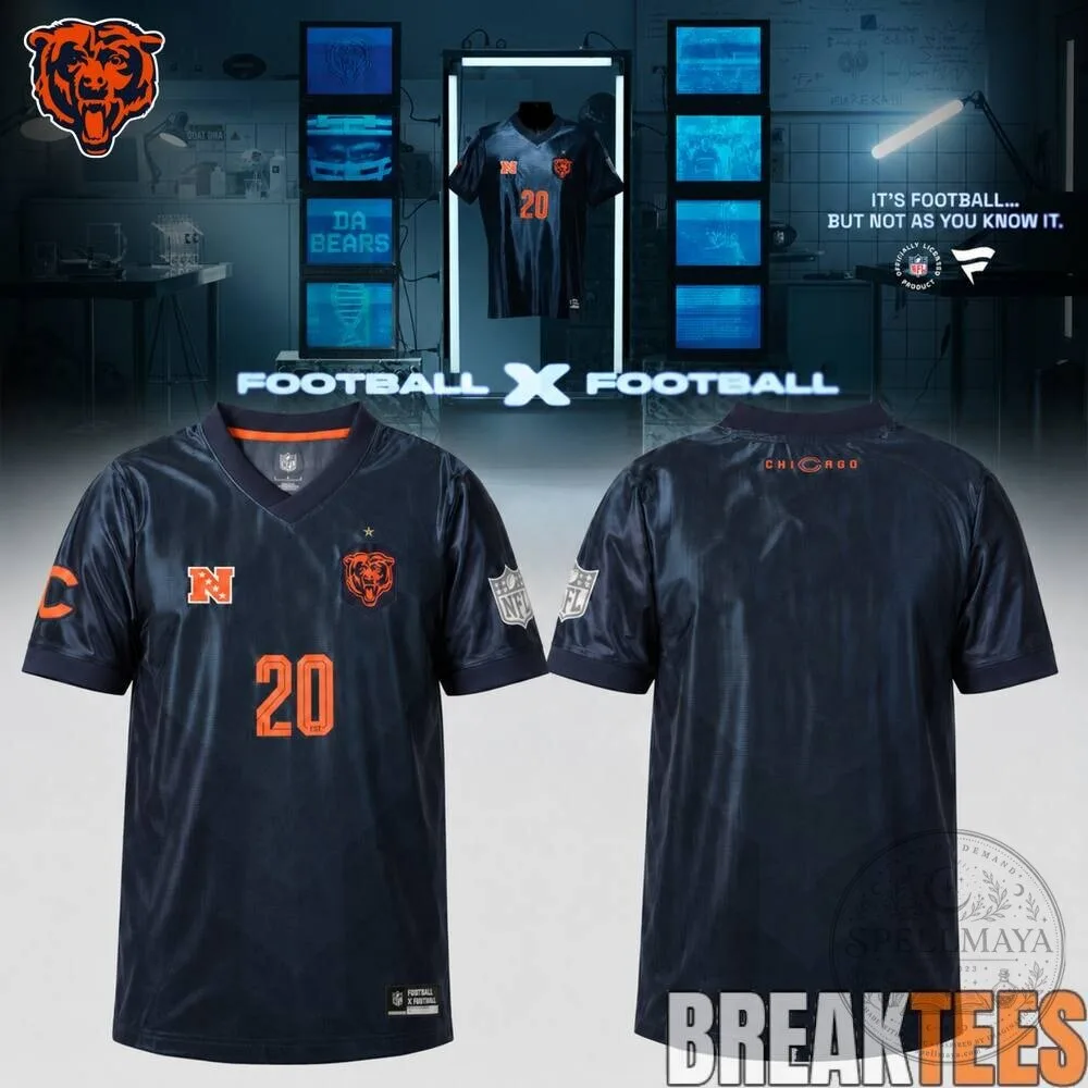 Chicago Bears NFL Football Team Fan Gear Sports Jersey