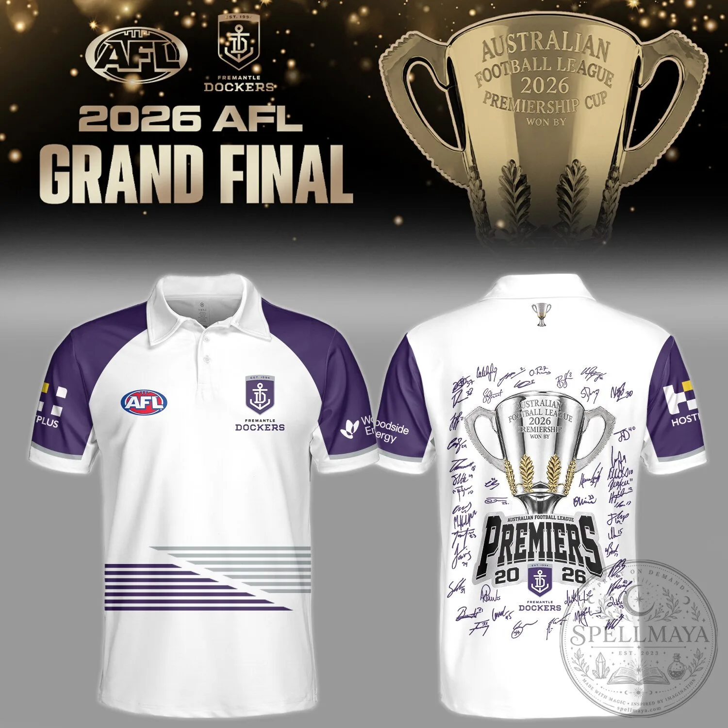 Fremantle Dockers 2026 AFL Grand Final Premiers Polo Shirt