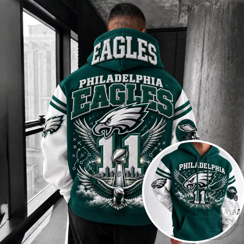 Philadelphia Eagles Super Bowl LII Champions Football Hoodie Philadelphia Eagles Super Bowl LII Champions Football Hoodie