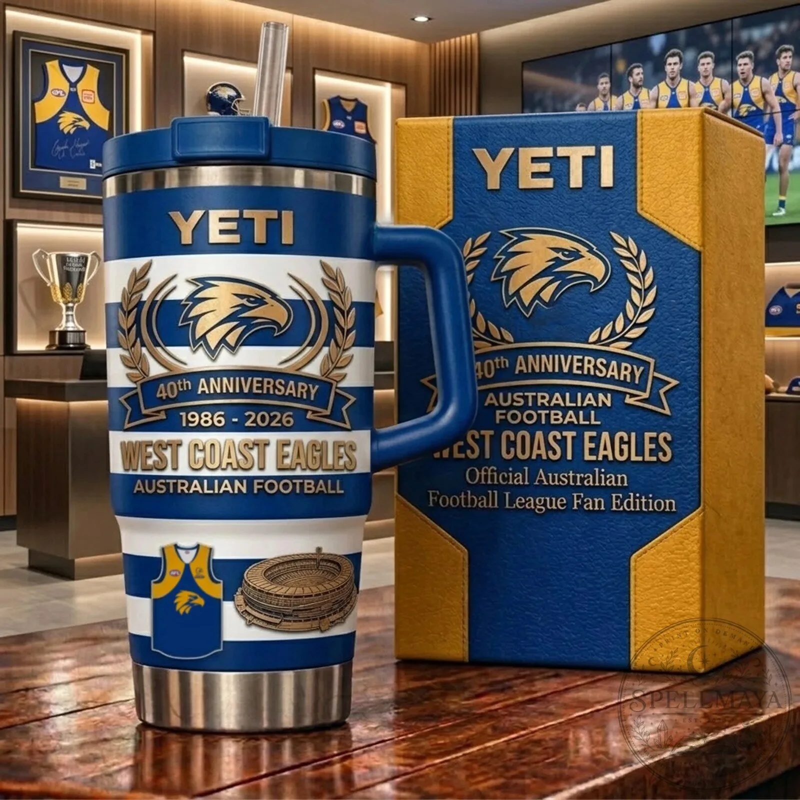West Coast Eagles 40th Anniversary Australian Football League Tumbler