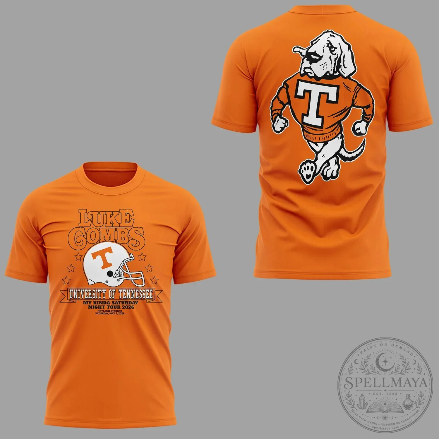 Luke Combs My Kinda Saturday Night Tour 2026 Neyland Stadium University of Tennessee T-Shirt