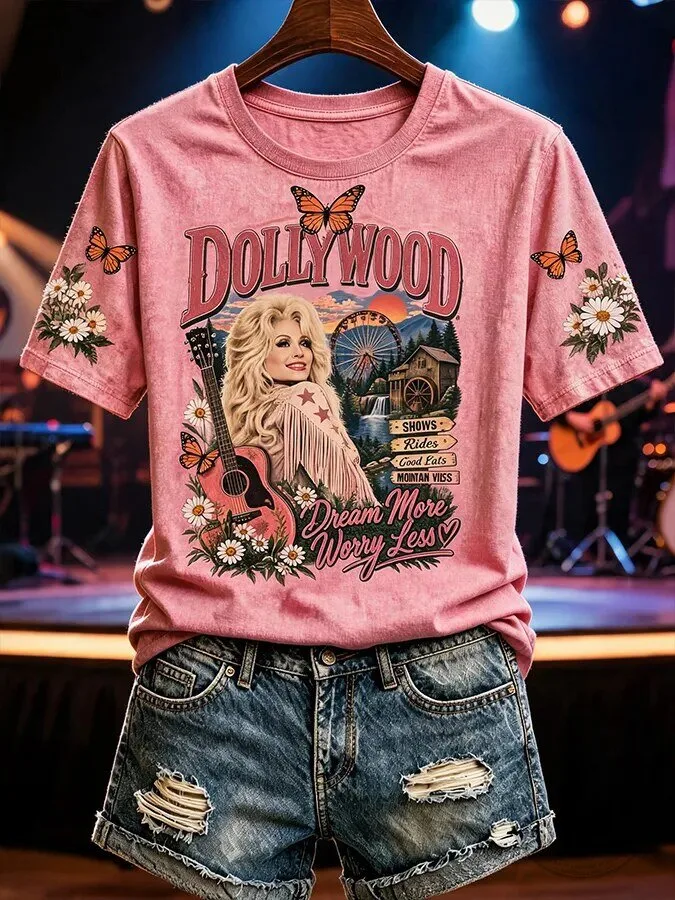 Dollywood Dream More Worry Less Country Music Festival T-Shirt 8 Dollywood Dream More Worry Less Country Music Festival T-Shirt