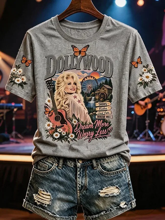 Dollywood Dream More Worry Less Country Music Festival T-Shirt 10 Dollywood Dream More Worry Less Country Music Festival T-Shirt