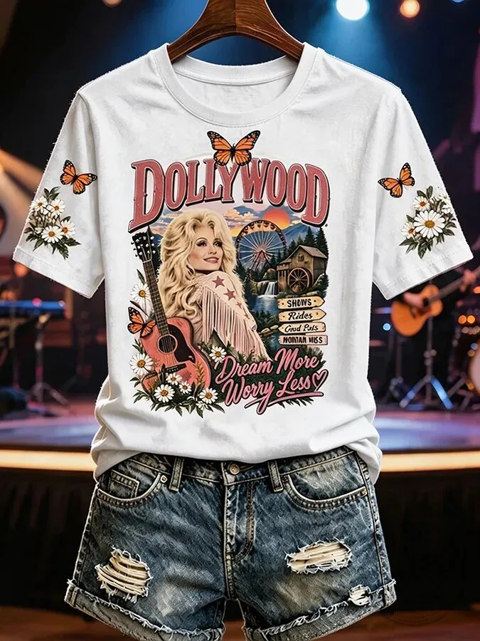 Dollywood Dream More Worry Less Country Music Festival T-Shirt 11 Dollywood Dream More Worry Less Country Music Festival T-Shirt