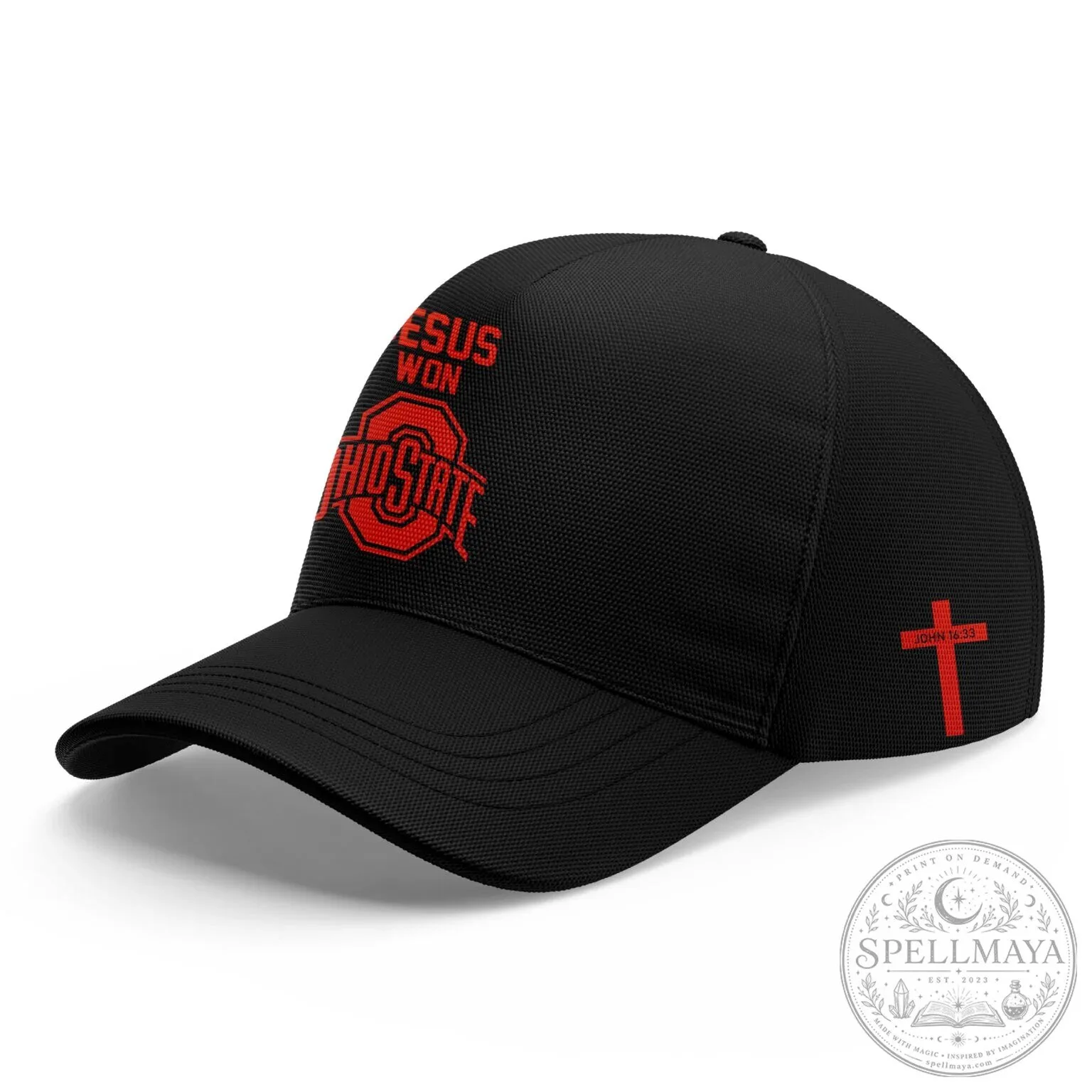 Ohio State Buckeyes Football Jesus Won Black Short Sleeve T-Shirt 8 Ohio State Buckeyes Football Jesus Won Black Short Sleeve T-Shirt