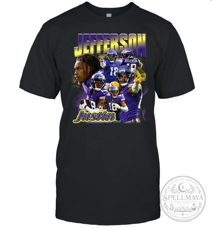 Justin Jefferson Minnesota Vikings Football Star Graphic T-Shirt