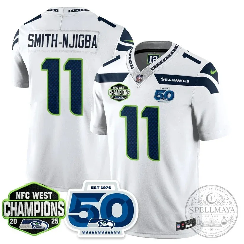 Jaxon Smith-Njigba Seattle Seahawks Football Jersey - NFC West Champions Edition