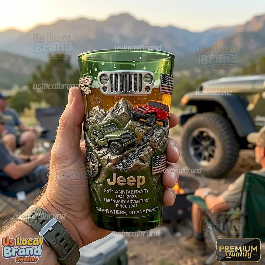 Jeep 85th Anniversary Legendary Adventure Since 1941 Drinking Glass