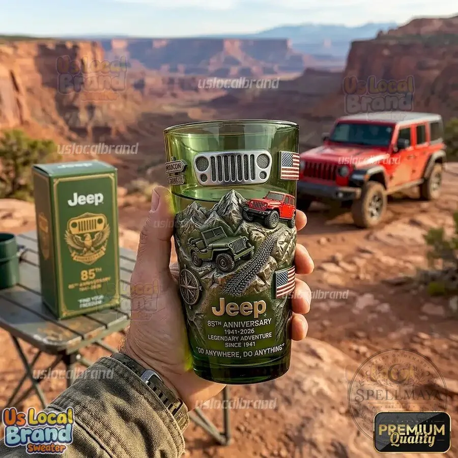 Jeep 85th Anniversary Legendary Adventure Since 1941 Drinking Glass 9 Jeep 85th Anniversary Legendary Adventure Since 1941 Drinking Glass