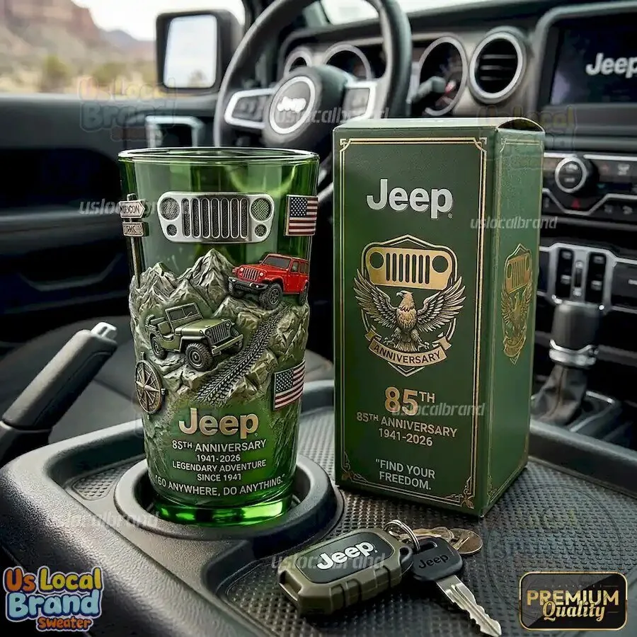 Jeep 85th Anniversary Legendary Adventure Since 1941 Drinking Glass 11 Jeep 85th Anniversary Legendary Adventure Since 1941 Drinking Glass