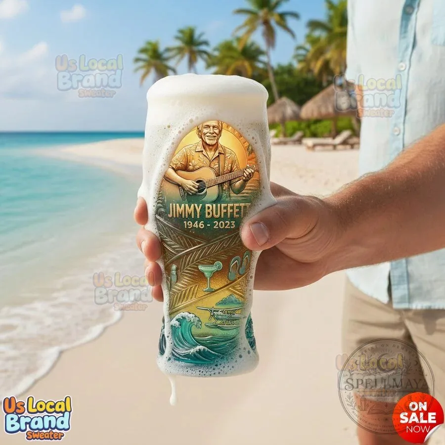 Jimmy Buffett Tribute 1946-2023 Memorial Pint Glass