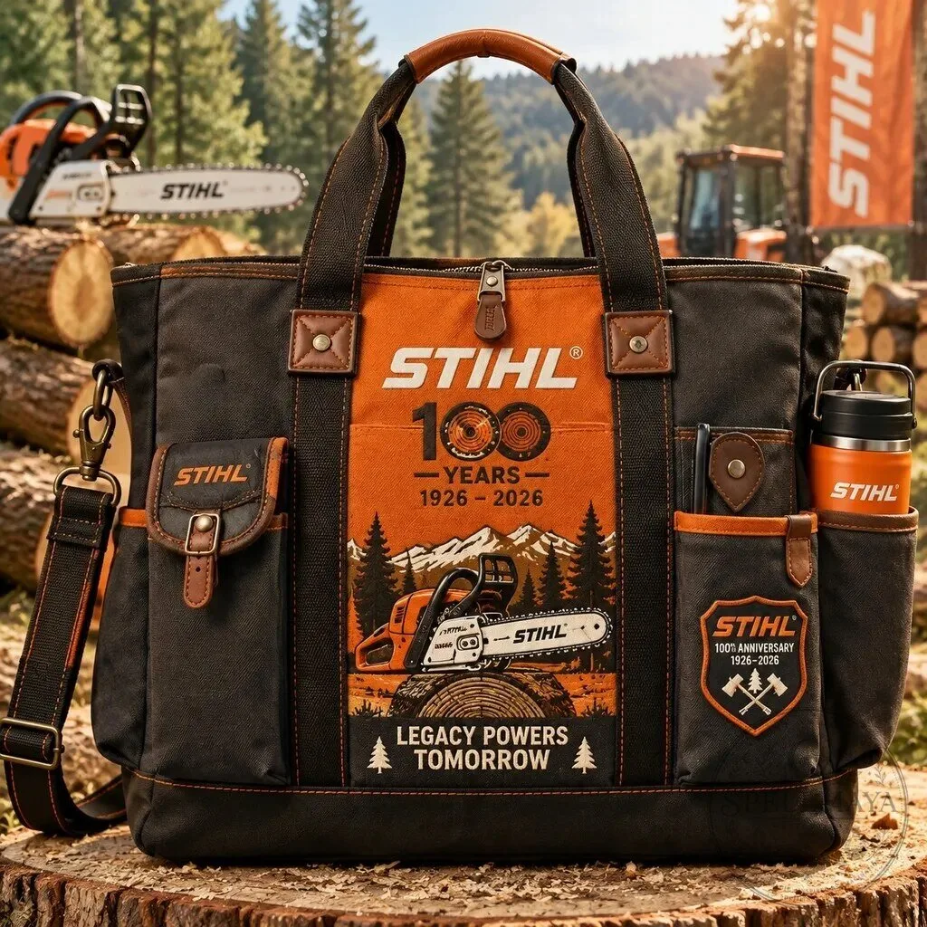 Stihl 100th Anniversary Edition Heavy-Duty Multifunctional Outdoor Tote Bag