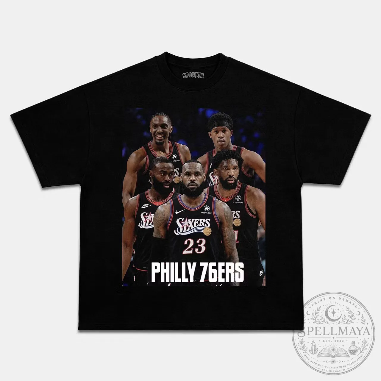 Philadelphia 76ers Big Five Basketball Team T-Shirt