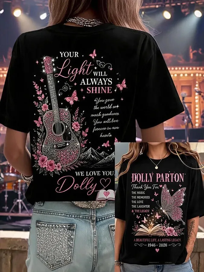 Dolly Parton Your Light Will Always Shine Country Music Fan T-Shirt