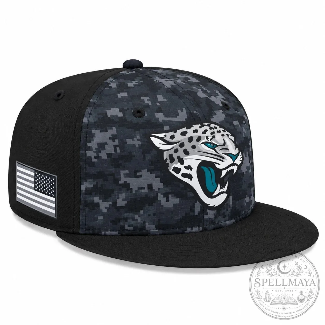 Digital Camouflage Snapback Hat for Jacksonville Jaguars Salute To Service