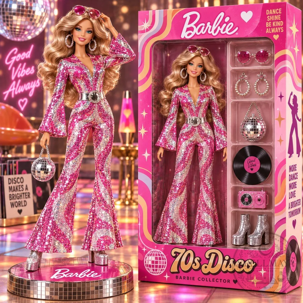 Barbie Disco Glamour Collectible Fashion Doll with Accessories Barbie Disco Glamour Collectible Fashion Doll with Accessories