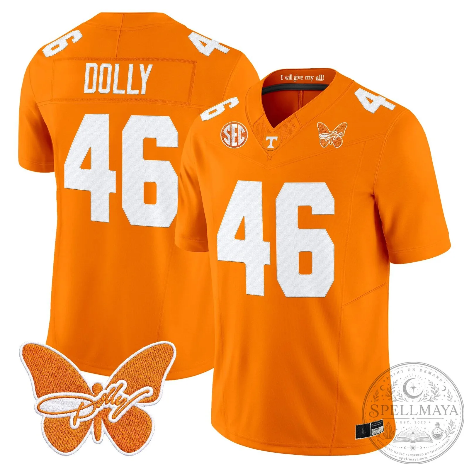 Tennessee Volunteers Dolly Parton Patch Vapor Limited Football Jersey