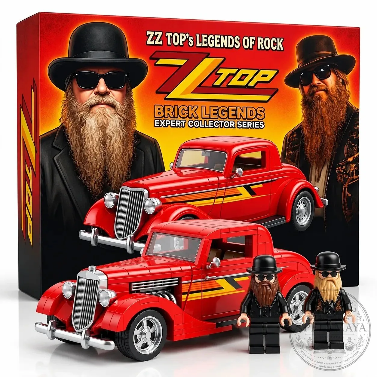 ZZ Top's Legends of Rock Brick Legends Expert Collector Series Building Blocks Set 2 ZZ Top's Legends of Rock Brick Legends Expert Collector Series Building Blocks Set