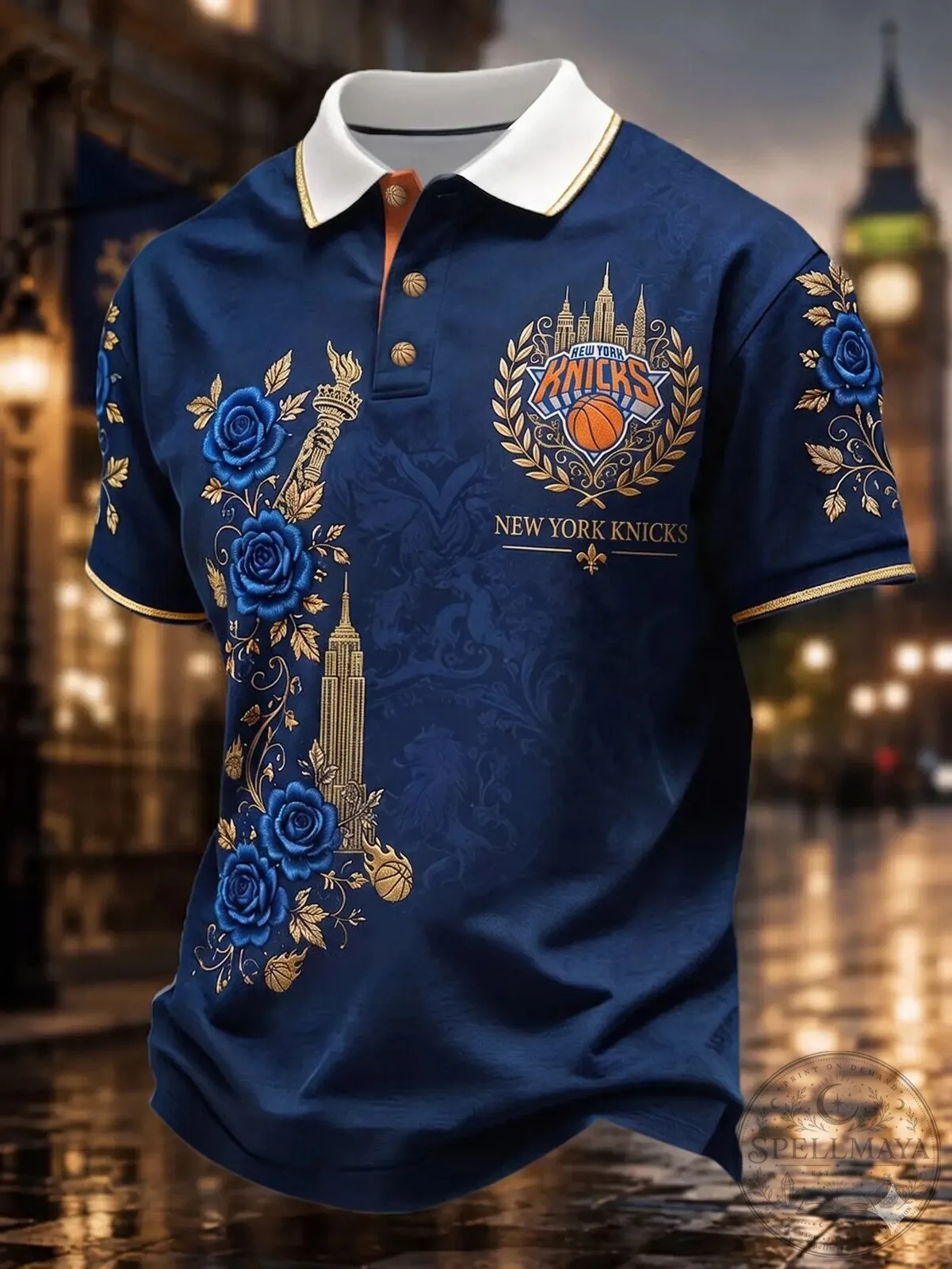 Knicks Basketball Polo Shirt for New York Fans