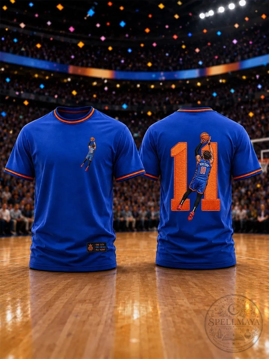 New York Basketball Fan Shirt, Blue Casual T-Shirt for Men and Women 2 New York Basketball Fan Shirt, Blue Casual T-Shirt for Men and Women