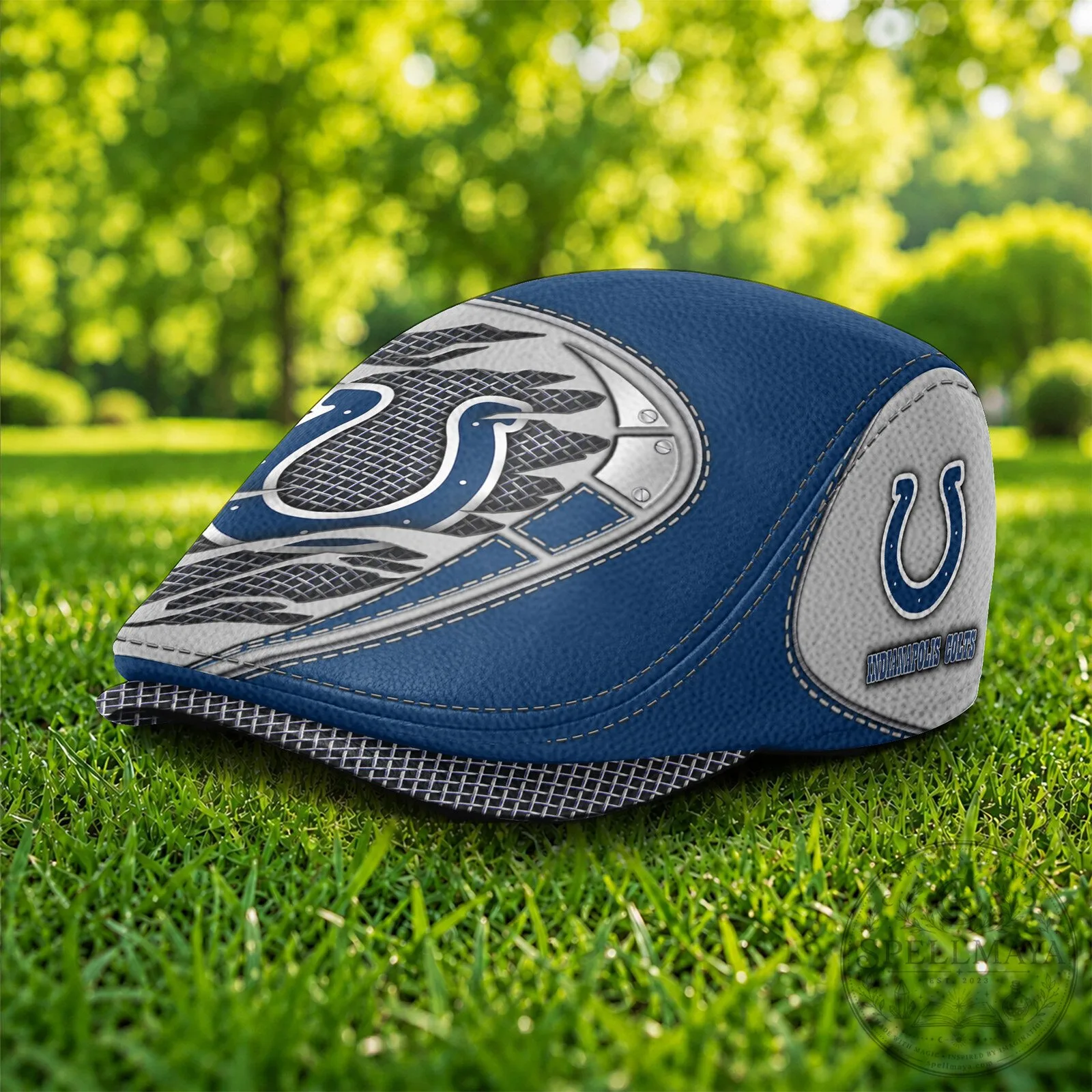 Indianapolis Colts NFL Football Team Logo Flat Cap Golf Hat