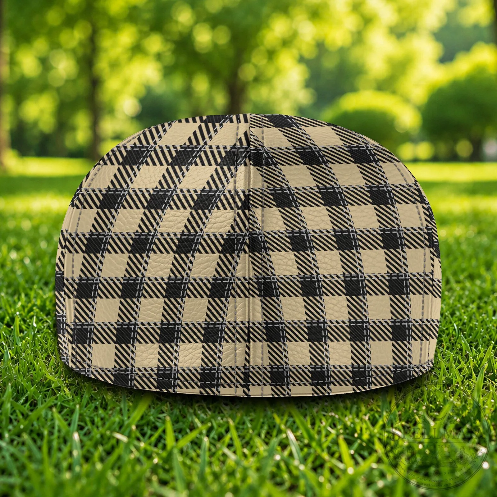 New Orleans Saints NFL Football Team Logo Custom Name Plaid Flat Cap 11 New Orleans Saints NFL Football Team Logo Custom Name Plaid Flat Cap