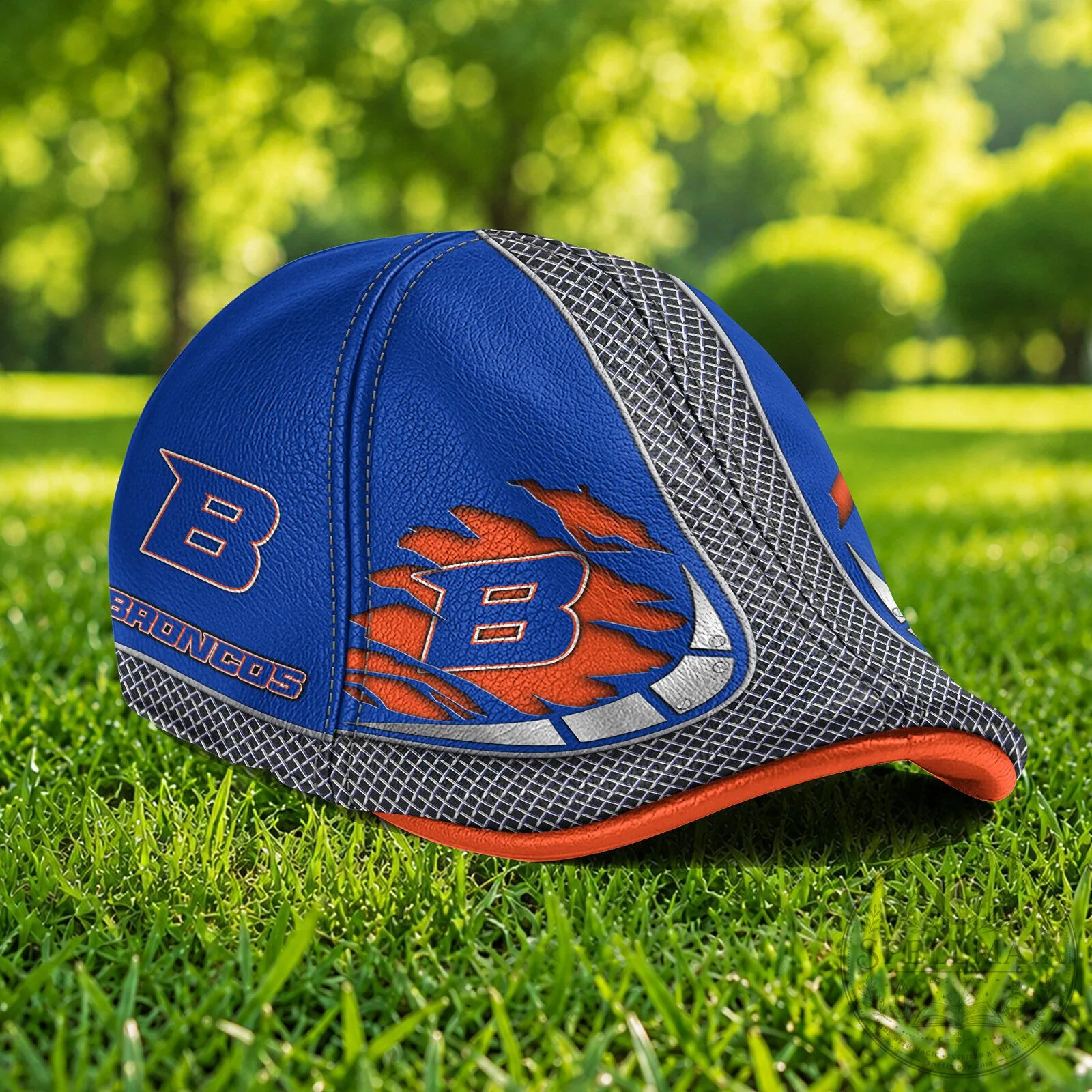 Boise State Broncos NCAA Blue and Orange Ivy Cap Flat Cap for Men and Women 9 Boise State Broncos NCAA Blue and Orange Ivy Cap Flat Cap for Men and Women