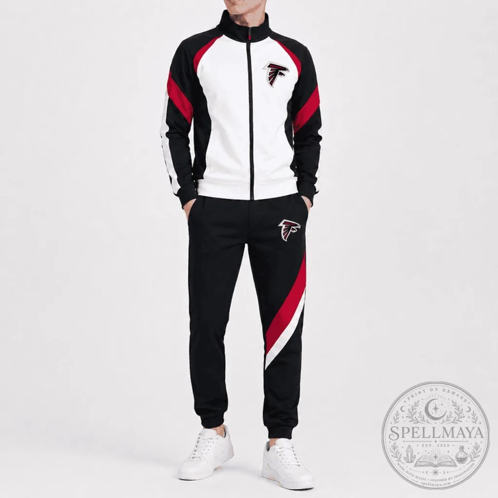 Atlanta Falcons National Football League Full-Zip Track Jacket and Jogger Pants Set Atlanta Falcons National Football League Full-Zip Track Jacket and Jogger Pants Set