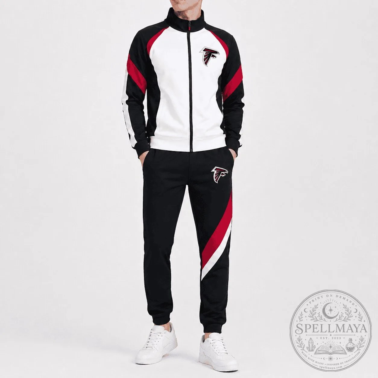 Atlanta Falcons National Football League Full-Zip Track Jacket and Jogger Pants Set