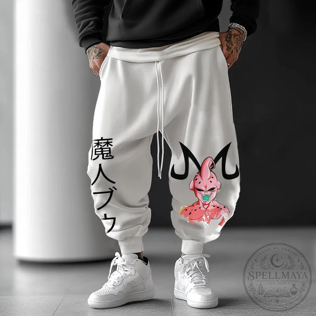 Dragon Ball Z Majin Buu Japanese Anime Streetwear Jogger Pants Dragon Ball Z Majin Buu Japanese Anime Streetwear Jogger Pants