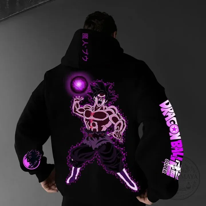 Dragon Ball Super Majin Buu Goku Black Super Saiyan Rose Anime Hoodie