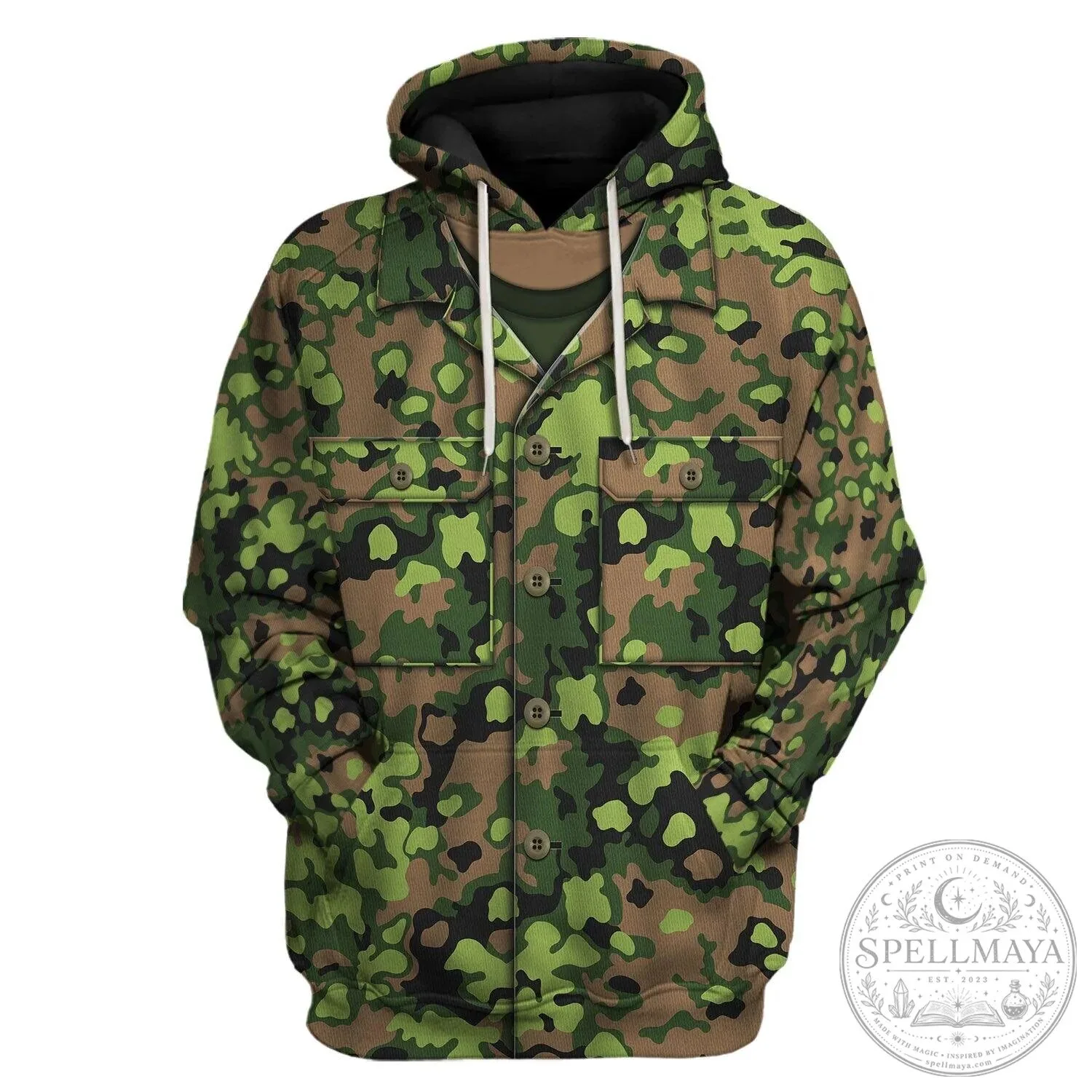 German Army Blurred Edge Camouflage Pattern Hoodie and Pants Set 16 German Army Blurred Edge Camouflage Pattern Hoodie and Pants Set