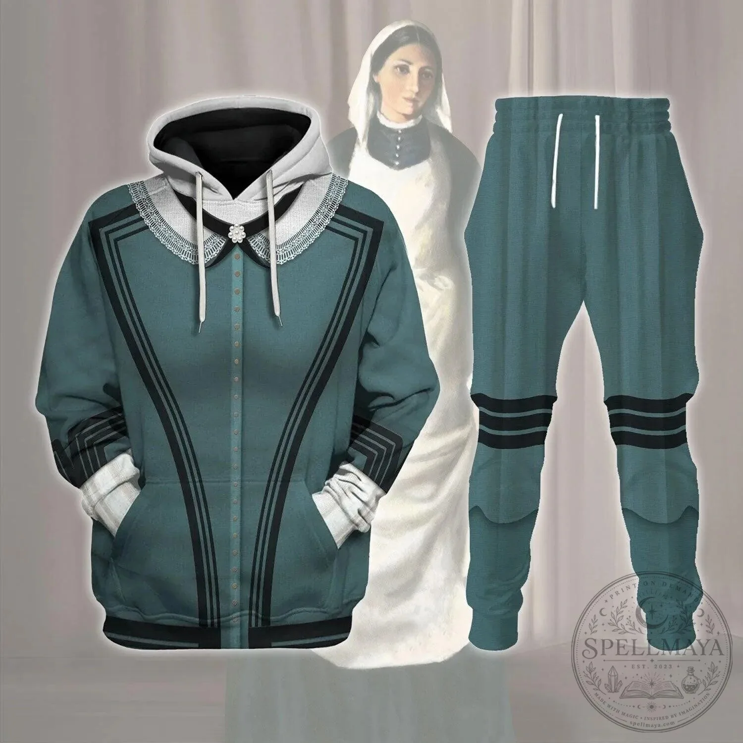 Florence Nightingale Costume Hoodie Sweatshirt 13 Florence Nightingale Costume Hoodie Sweatshirt